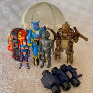 Miscellaneous Vintage Action Figures Toy Lot Transformers Power Ranger Car Robot